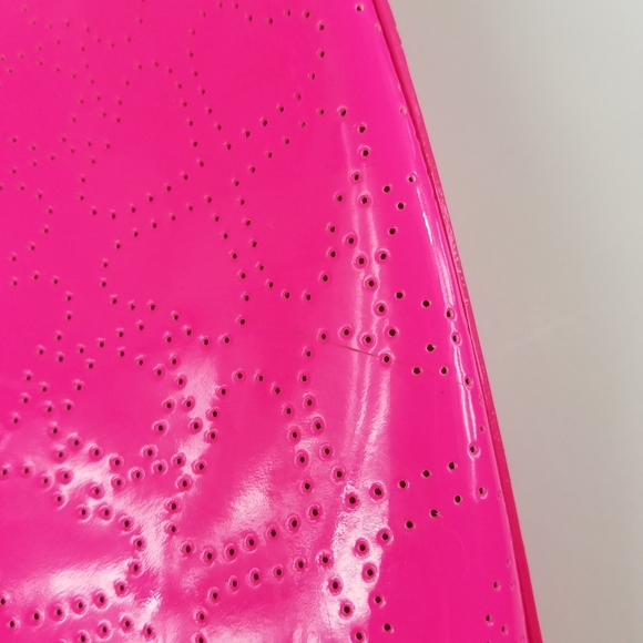 Kate Spade Perforated Heart Print Leather Tote Bag - Picture 3 of 8